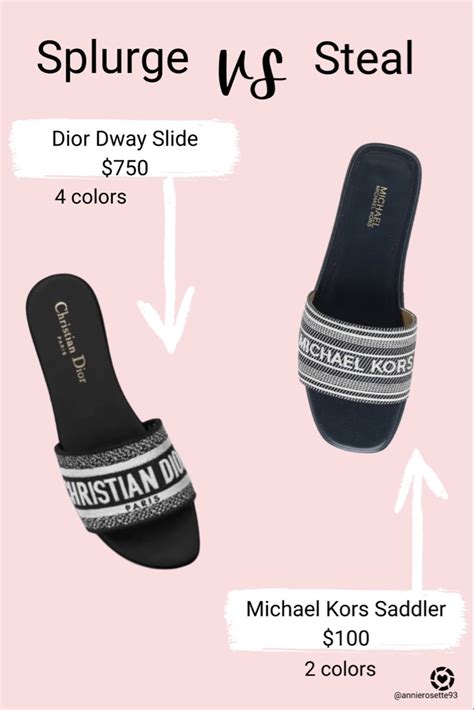 dior dway dupe|dior dway slides outfit.